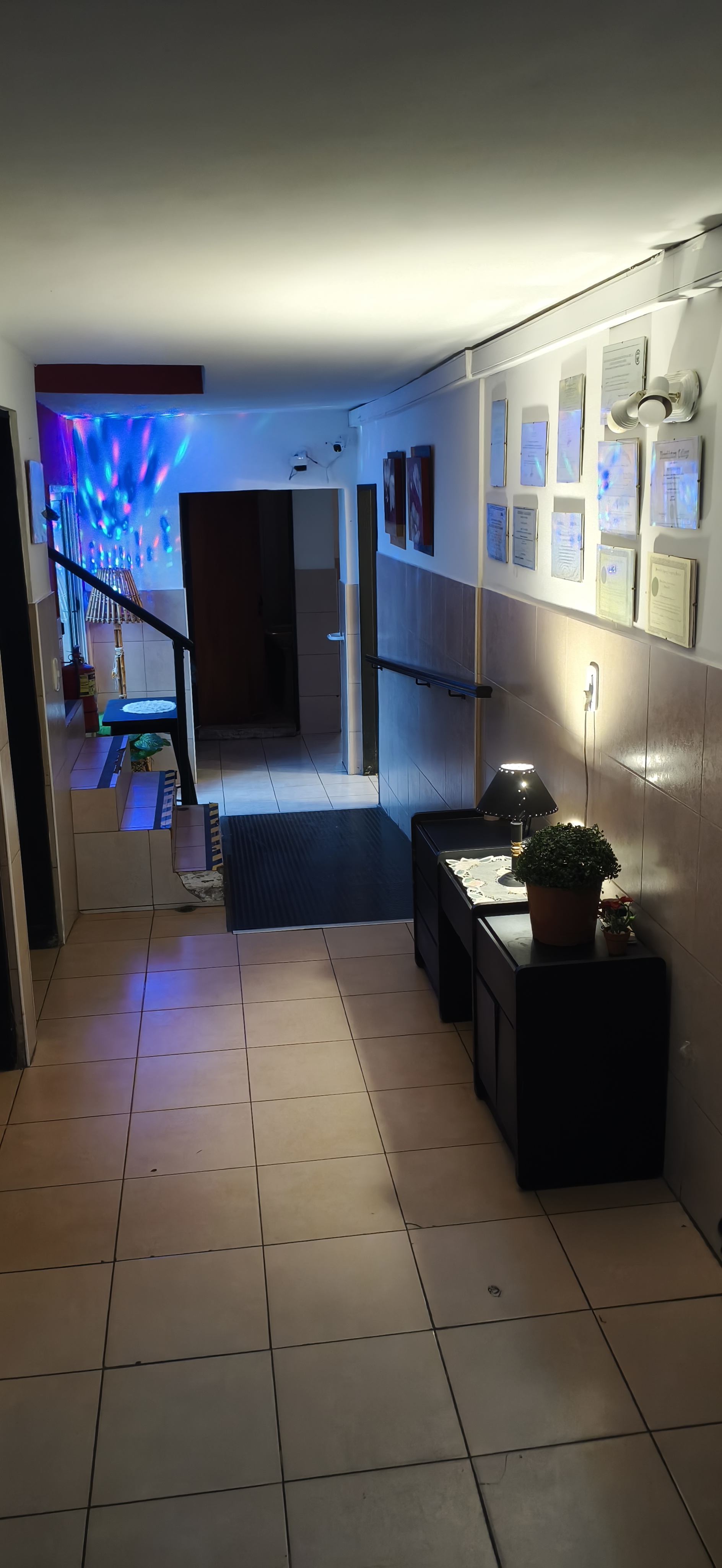 Hall de entrada del geriátrico